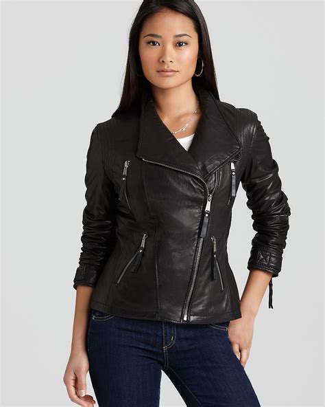 michael kors womens leather coats